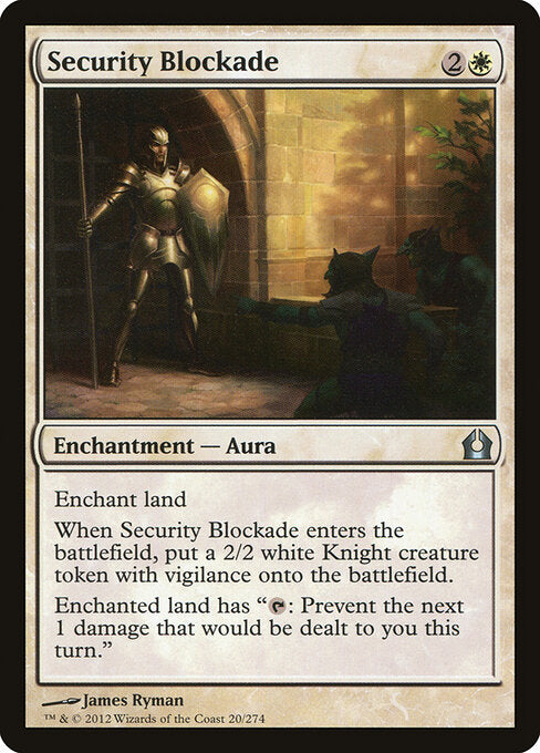 Security Blockade | RTR #20 | Nonfoil | English, catalog image