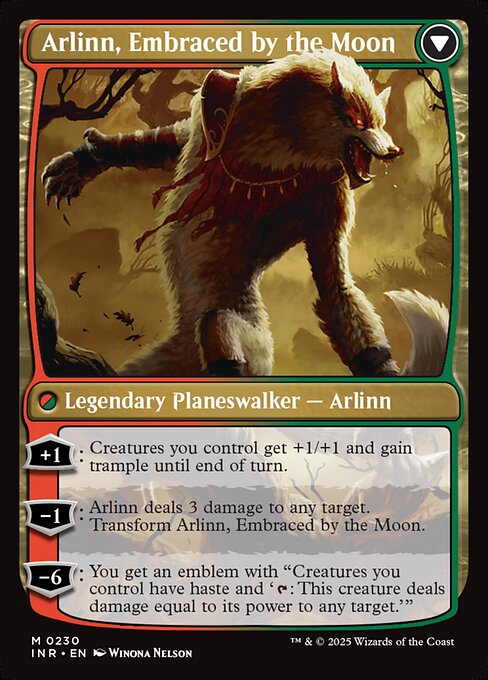 Arlinn Kord // Arlinn, Embraced by the Moon, reverse face, catalog image