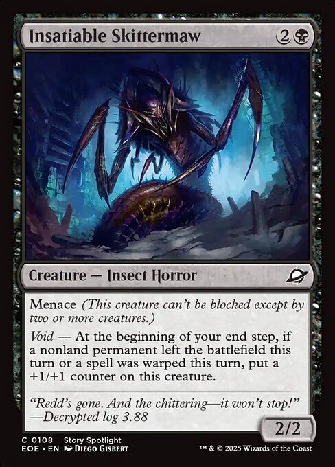 Insatiable Skittermaw | EOE #108 | Nonfoil | English, catalog image