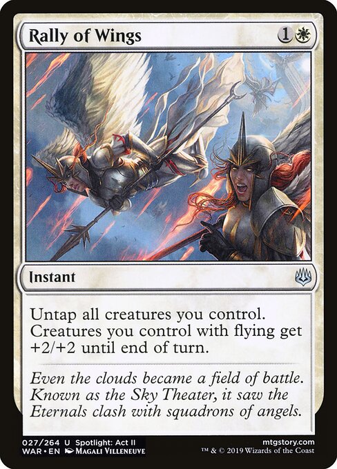 Rally of Wings | WAR #27 | Nonfoil | English, catalog image