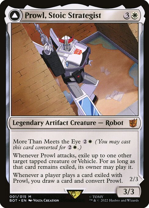 Prowl, Stoic Strategist // Prowl, Pursuit Vehicle, BOT #1, English, catalog image