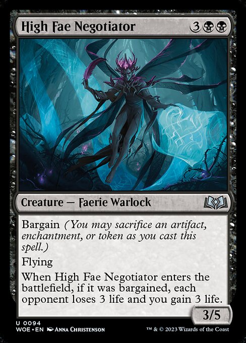 High Fae Negotiator | WOE #94 | Nonfoil | English, catalog image