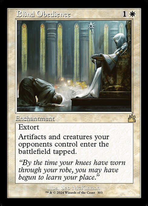 Blind Obedience, RVR #303, English, catalog image