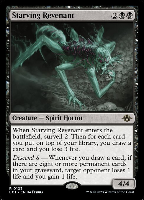 Starving Revenant | LCI #123 | Nonfoil | English, catalog image