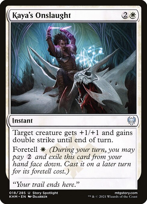 Kaya's Onslaught | KHM #18 | Nonfoil | English, catalog image