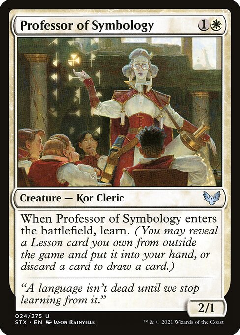 Professor of Symbology | STX #24 | Nonfoil | English, catalog image