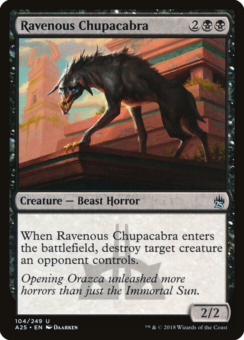 Ravenous Chupacabra | A25 #104 | Foil | English, catalog image