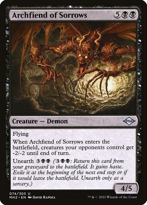 Archfiend of Sorrows | MH2 #74 | Nonfoil | English, catalog image