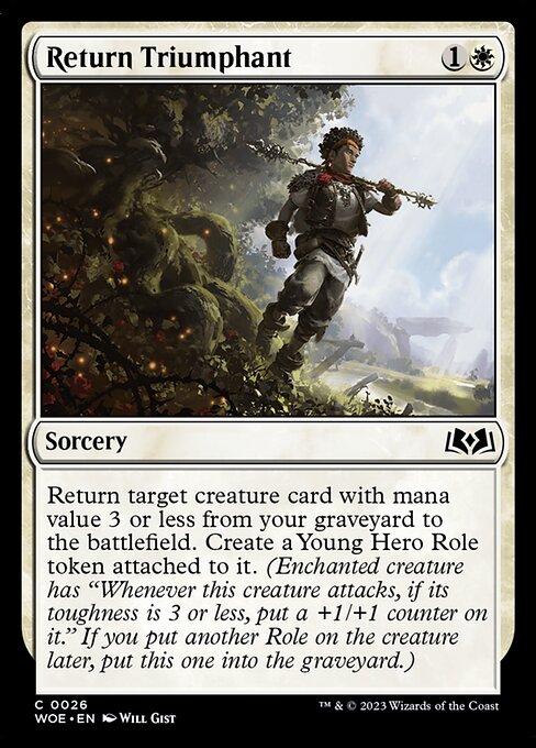 Return Triumphant | WOE #26 | Nonfoil | English, catalog image