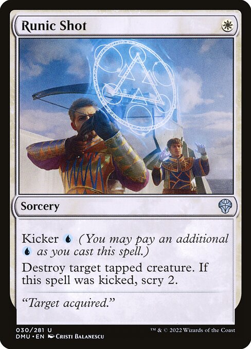 Runic Shot | DMU #30 | Nonfoil | English, catalog image