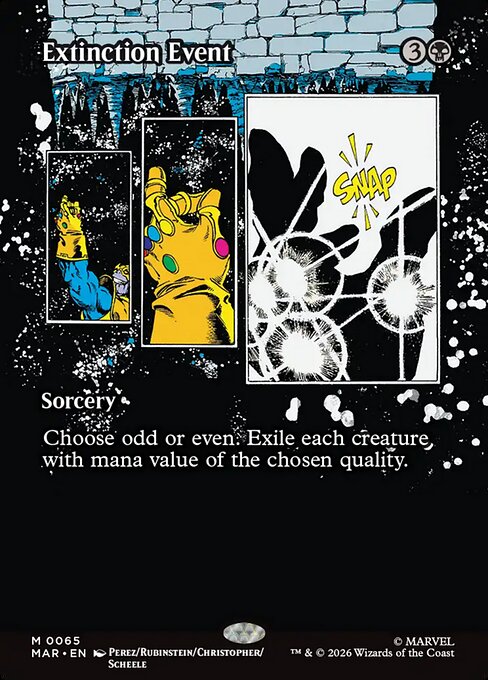 Extinction Event, MAR #65, English, catalog image