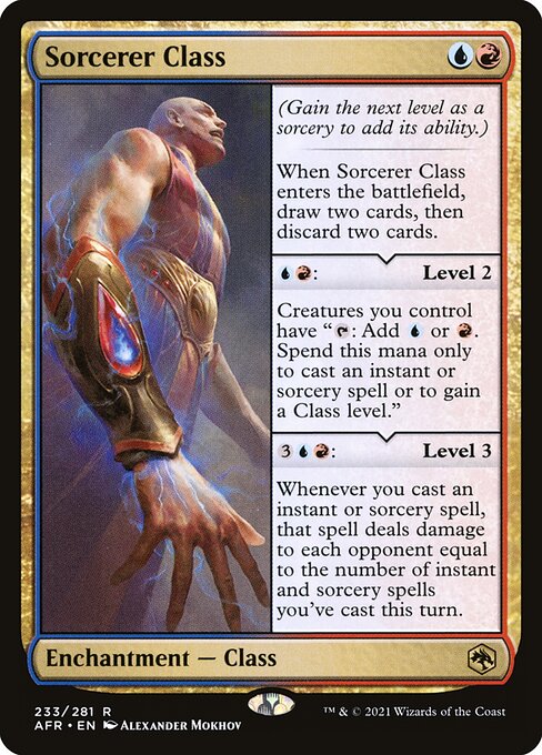 Sorcerer Class, AFR #233, English, catalog image