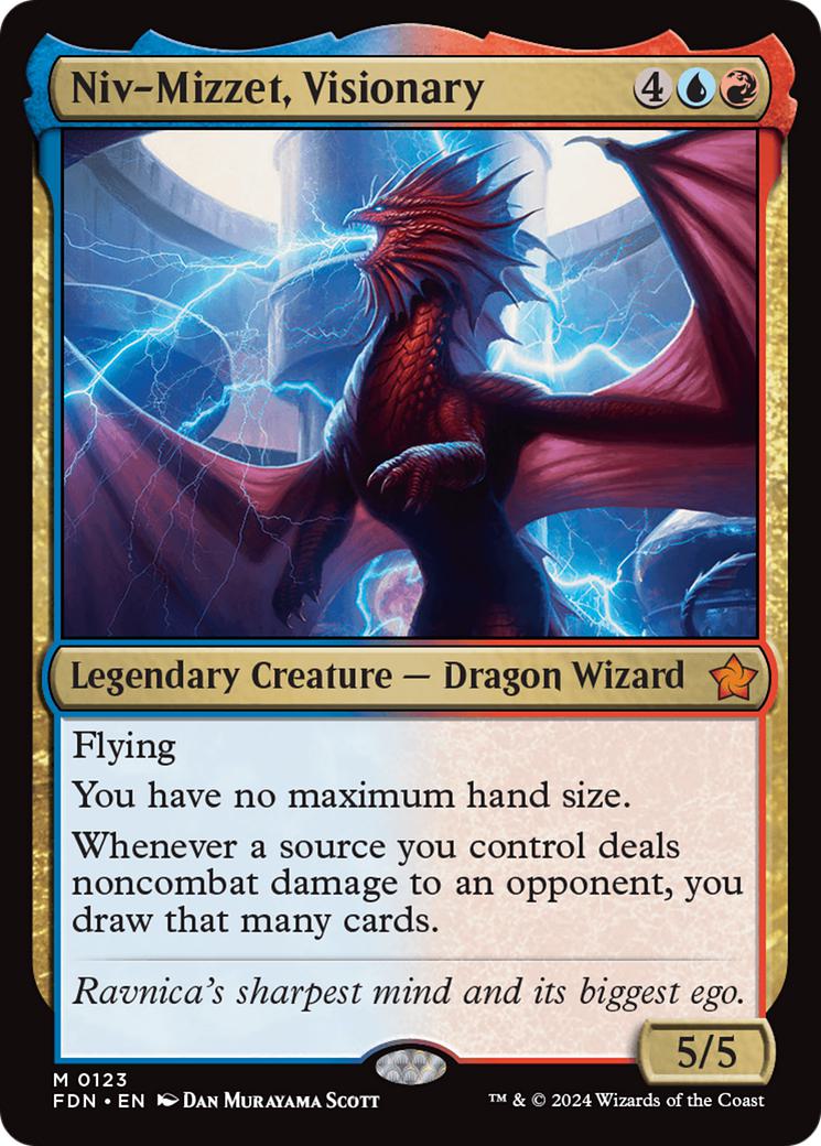 Niv-Mizzet, Visionary | FDN #123 | Nonfoil | English