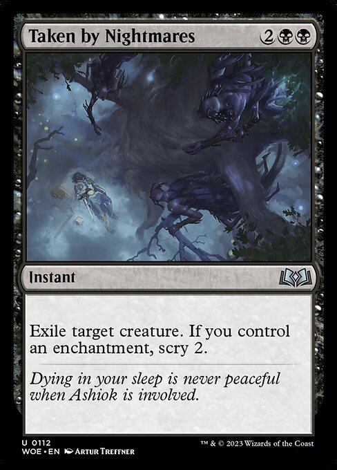 Taken by Nightmares | WOE #112 | Nonfoil | English, catalog image