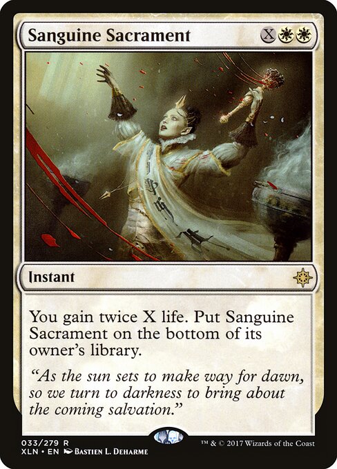 Sanguine Sacrament | XLN #33 | Nonfoil | English, catalog image