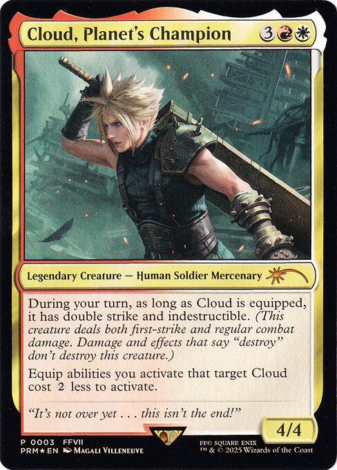 Cloud, Planet's Champion | PMEI #2025-13 | Foil | English, catalog image