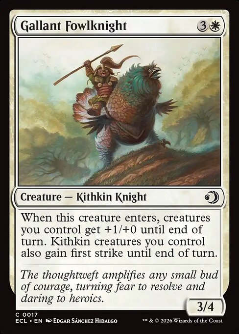 Gallant Fowlknight | ECL #17 | Nonfoil | English, catalog image