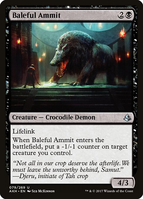 Baleful Ammit | AKH #79 | Nonfoil | English, catalog image