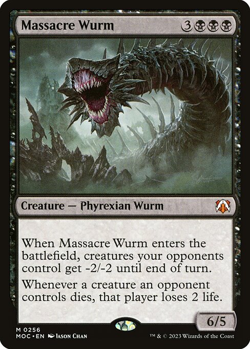 Massacre Wurm, MOC #256, English, catalog image