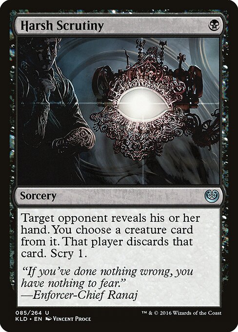 Harsh Scrutiny | KLD #85 | Nonfoil | English, catalog image