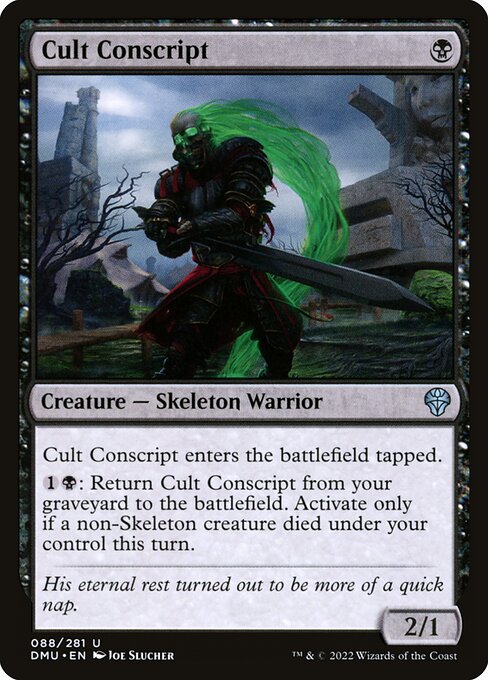 Cult Conscript | DMU #88 | Nonfoil | English, catalog image