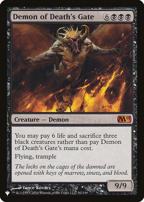 Demon of Death's Gate, PLST #M11-92, English, catalog image