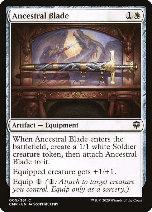 Ancestral Blade | CMR #5 | Nonfoil | English, catalog image